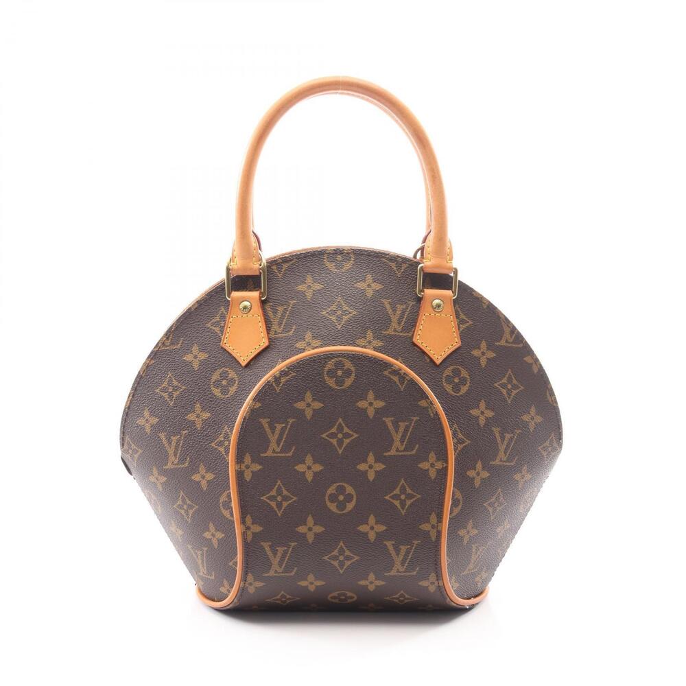Louis Vuitton Ellipse Top Handle Bag Canvas Leather Monogram Brown